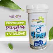 4 MEN Multivitamínico Hombres Frasco con 25 Capsulas